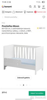 Postielka Pinio Moon a prebalovaci pult Sniglar IKEA - 8