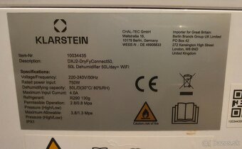 Klarstein DryFy Connect 40l - TOP STAV - 8