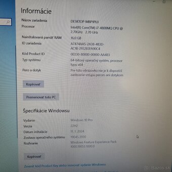 Predám notebook Dell Latitude E6540 – i7, 16 GB RAM, 1 TB HD - 8