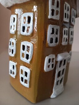 Keramický domček na čajovku 20,5x11,5x7,5 cm - 8