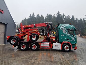 Lesovoz LESOVÚZ Scania V8 R580 do drewna drzewa lasu stos - 8