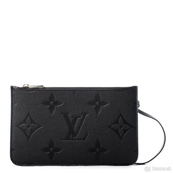 Louis Vuitton kožená čierna originál pochette , clutch - 8