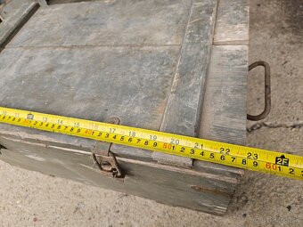 Vojenska drevena krabica bedňa 4. - 8