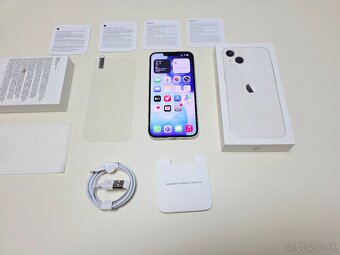 APPLE IPHONE 13 128GB STARLIGHT ,BATERKA 100% - 8