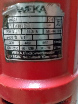 Weka DK22 jadrová vŕtačka zo stojanom do 250mm - 8
