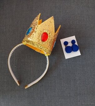 Šaty a doplnky Princezná Peach 140 - 8