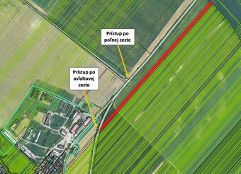 Blatné – 7.200 m2 ORNÁ PÔDA 1/1 s prístupom od cesty - 8