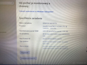 Predám Fujitsu Lifebook E 544 series - 8