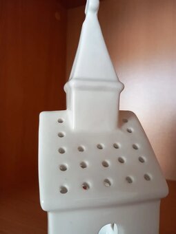 Keramický kostol na čajovú sviečku 22,5x9,5x8 cm - 8