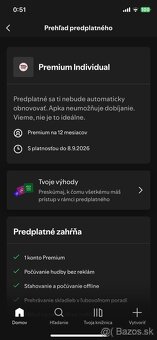 YouTube, Spotify PREMIUM individual 3/6 mesiacov alebo DUO - 8