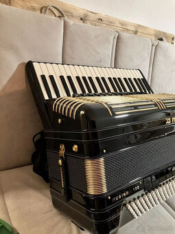 Akordeón, Hohner Morino + V 120 de Luxe, Cassotto, čierny - 8