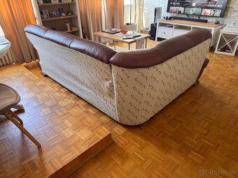 Kožená mohutná sedačka - 8