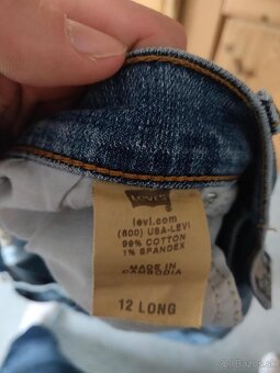 Dámské džíny Levi’s 12 Long – klasická modrá - 8