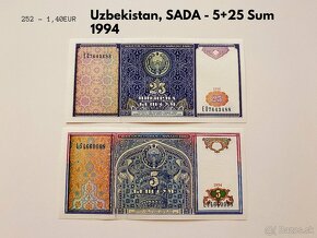 ROZPREDAJ ZBIERKY - bankovky UNC - SADY BANKOVIEK, sada K - 8
