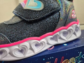 Sketchers Heart Light - dievčenské svietiace topánky 32 - 8