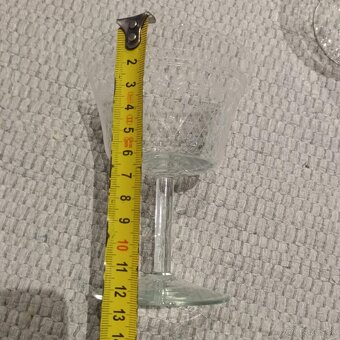 Elegantná sada edwardiánskych pohárov - 4ks - 8