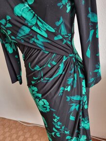 luxusné čierno-smaragdové šaty Ralph Lauren veľ.S - 8