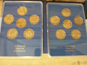 pamätné mince, coincards, mincové kartičky, sady mincí SK - 8