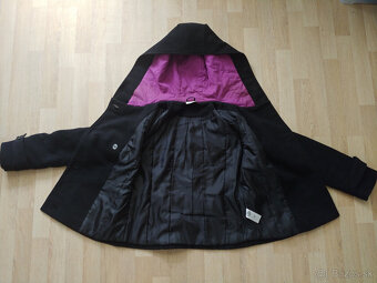 Damska flausova zimna bunda s extra velkou kapucnou, M - 8