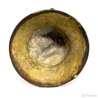 Bronzová socha ART Deco Dievča s košíkom a vtákmi 42cm - 8