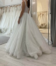Trblietavé svadobné šaty IVORY - 8