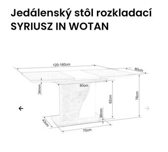 Jedálenský rozťahovací stôl - 8