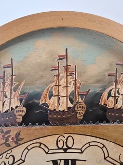 Starožitné nástenné drevene hodiny... - 8