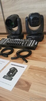 Set 2x 150W Beam hlavy + dmx pult + káble - 8