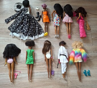 Nová bábika Barbie Extra, Color Reveal, černoška - 8