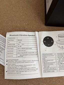 Vibračný Bluetooth reproduktor - 8