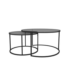 Elegantný konferenčný stolík 60 cm, čierny - 8