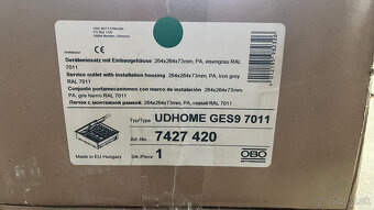 Elektro podlahová zásuvková krabica OBO UDHOME GES9 - 8