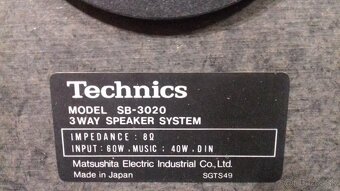 TOP stav VZACNE reproduktory TECHNICS 40x21x22cm Japan =ab29 - 8