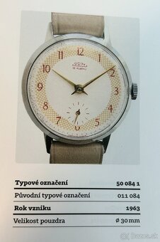 Československé Retro Vintage hodinky PRIM Červené 1967 - 8