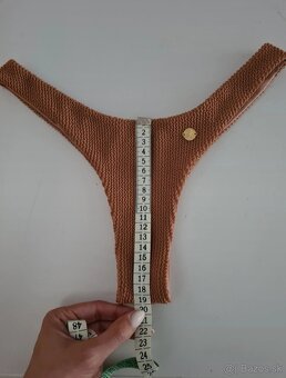 Hnede luxusne plavky Lemonky 3 ks - 8