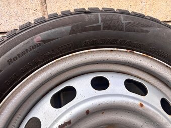 plechové disky 5x114,3 16", zimné pneu 205/55 R16 - 8