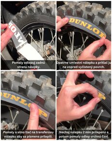 DUNLOP MAXXIS PIRELLI MICHELIN MITAS GEOMAX nálepky na pneu - 8