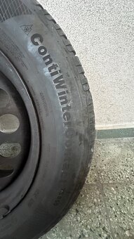 Predám plechové disky obute zimne pneumatiky - 8