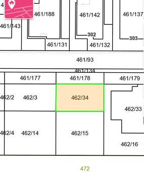 Stavebný pozemok 690 m², Vrádište s IS - 8