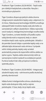 🔥 Predám kondenzačný kotol Protherm Tiger Condens 20/26 KKZ - 8