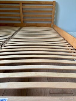 Manželská posteľ 180x200 masív + matrace - 8