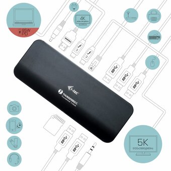 Dock i-Tec TB3HDMIDOCKPLUS Thunderbolt 3 / dual 4K - 8