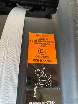 Predám detské vajíčko Cybex Cloud Q – polohovateľné - 8