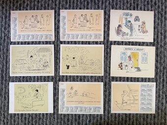 Pohľadnice obrazy, ilustrácie, folklór, príroda a iné 106ks - 8