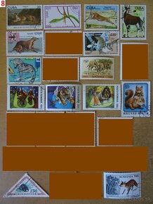 Nádherné poštové známky ZVIERATÁ - 8