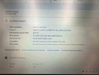 Notebook HP ProBook 4330s, i3 , SSD 256 GB, 8 GB RAM, Win 11 - 8