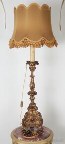Barokní dřevěný svícen - Lampa - 8
