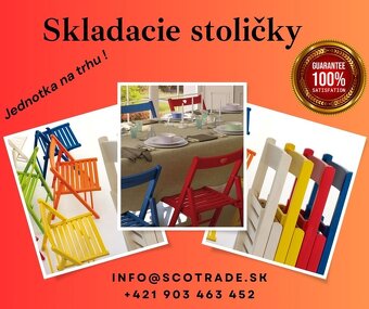 FaNTaSTicKé Certifikované Drevené Skladacie Bukové Stoličky - 8