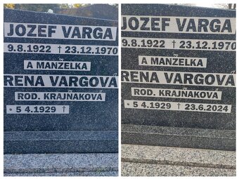 Čistenie hrobov, dosekávanie písma,zlatenie,rekonštrukcie po - 8