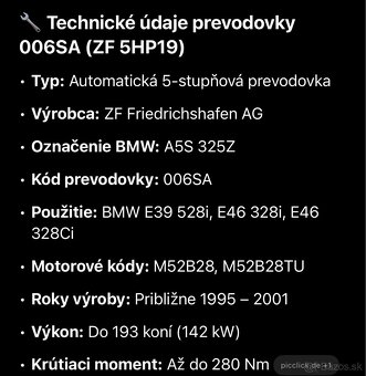 Automatické prevodovky na m52 - 8